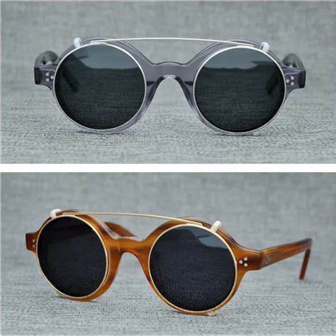 polarized clip on sunglasses round